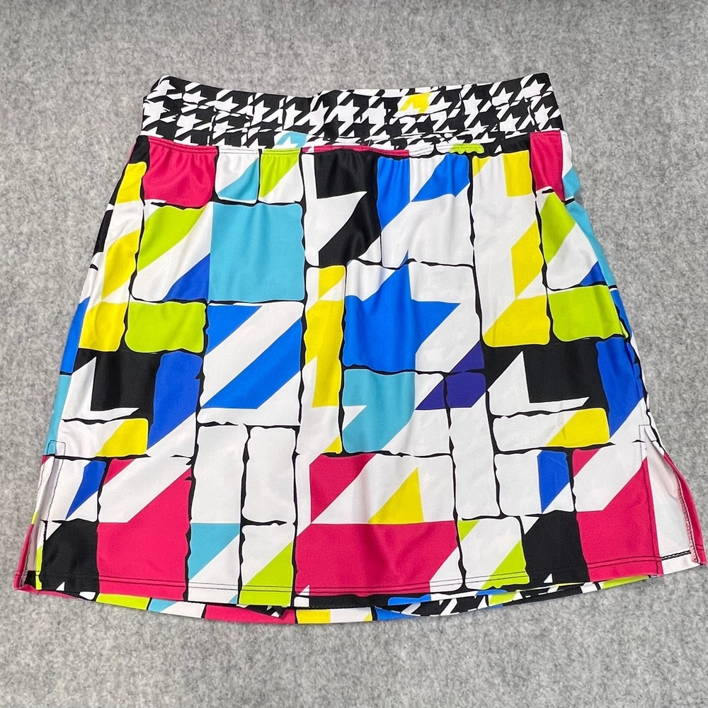 SkortObsession Geometric Abstract Print Athletic Tennis Golf‎ Skort Womens Small